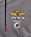HOODIE SWEATSHIRT - MOTO GUZZI & AVIAZIONE NAVALE - DARK GREY - S SIZE - 607866M01HD
