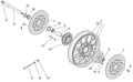 Front wheel spindle