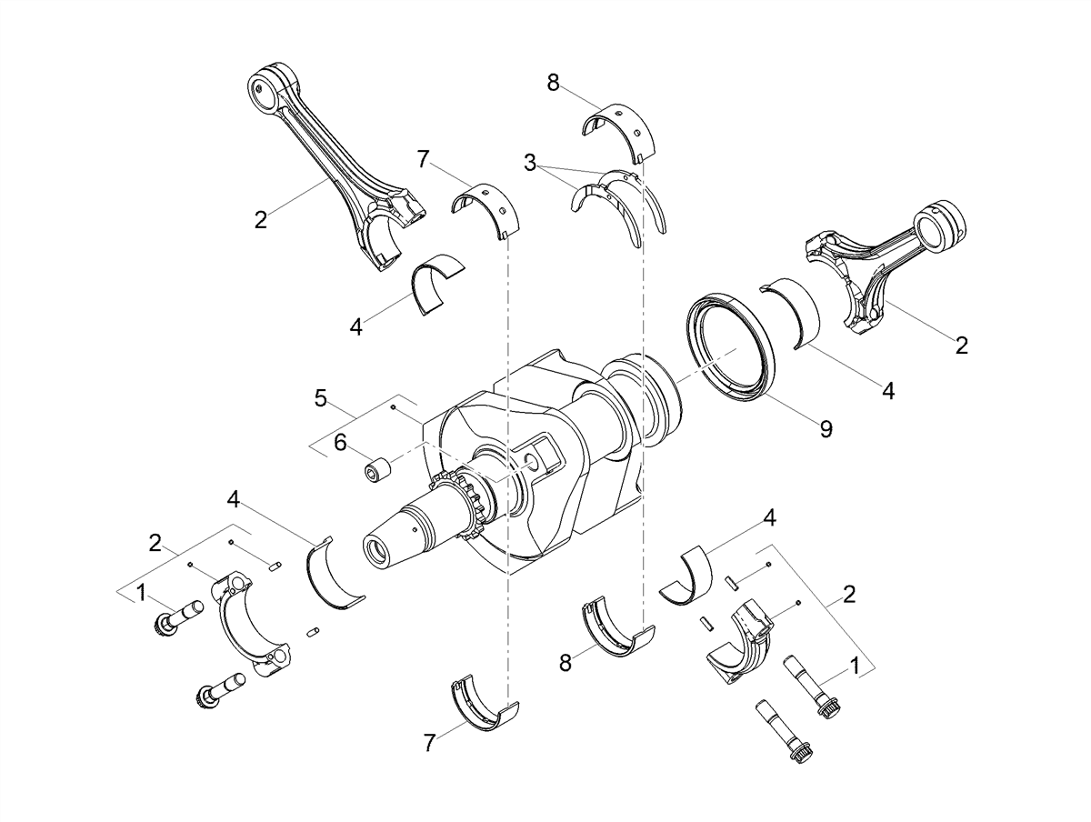 Connecting rod, weight class E2