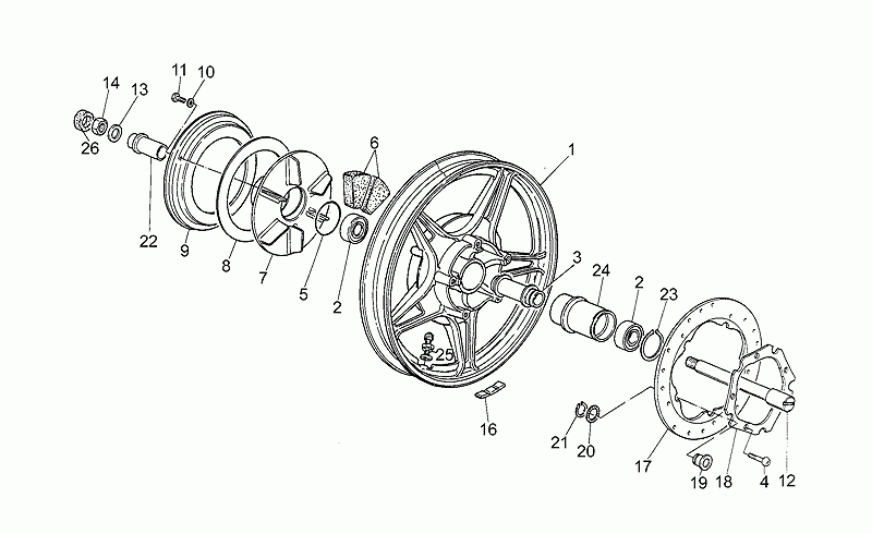 Bearing internal spacer