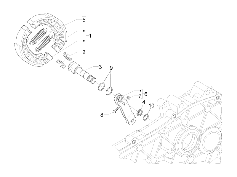 Brake shoes return spring