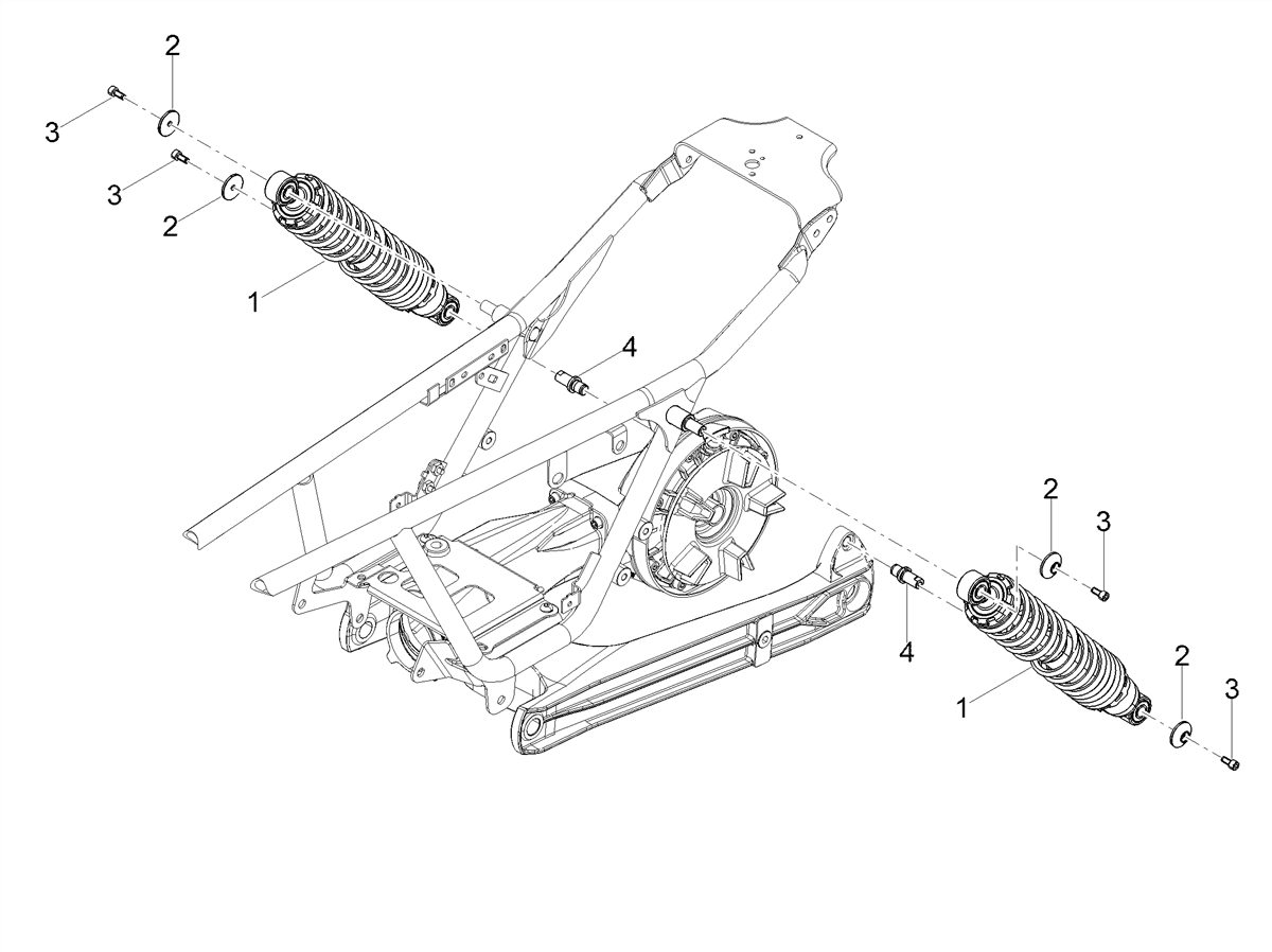 Rear shock absorber