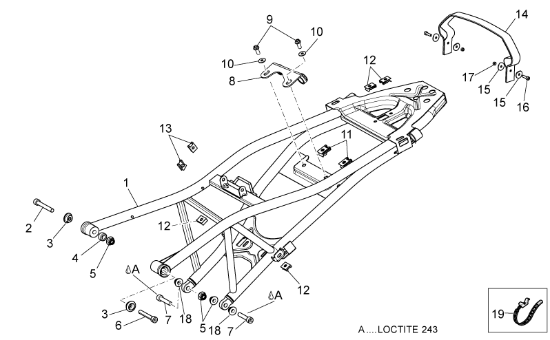 Pillion seat strap