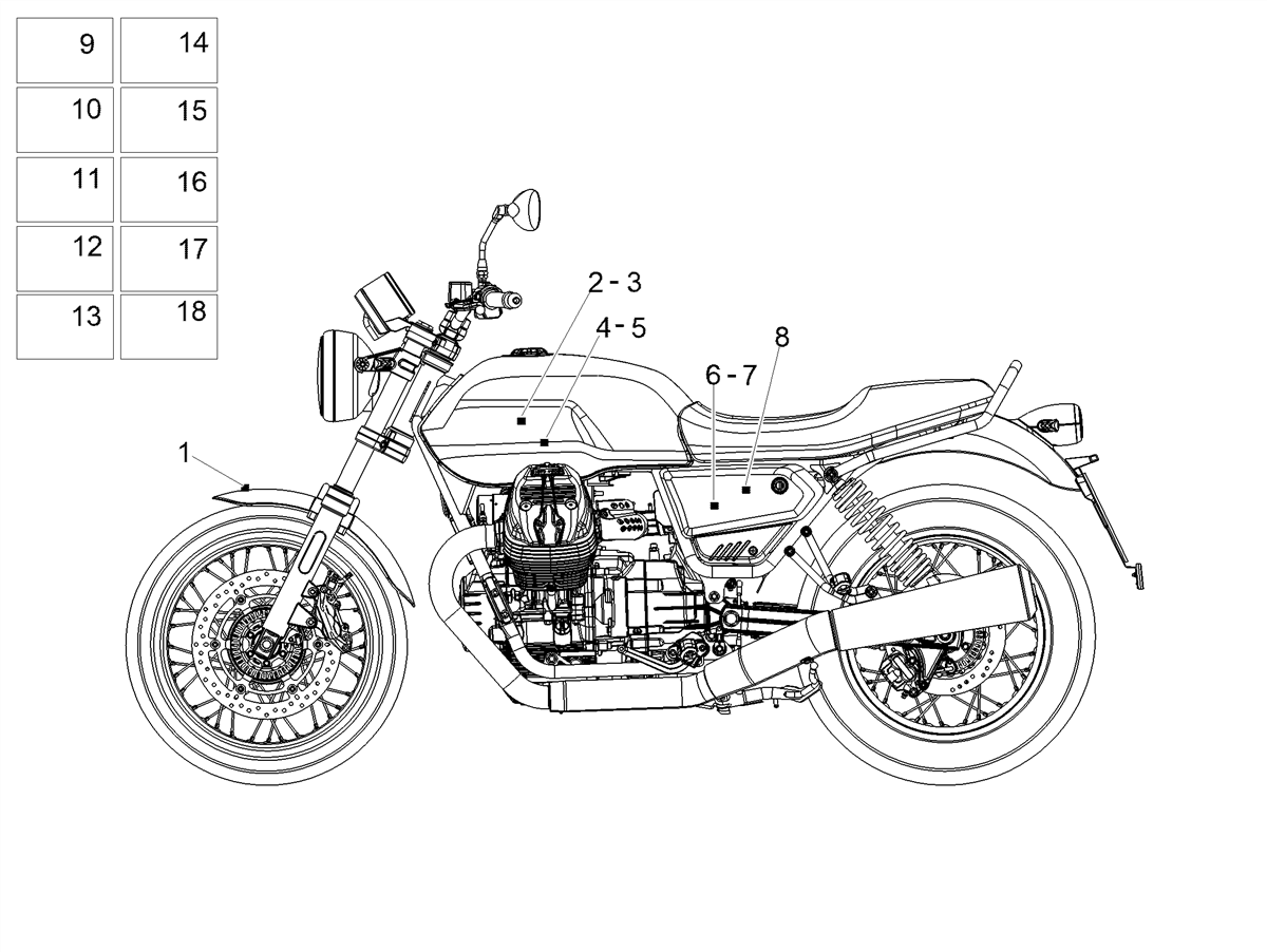 Side panel disassembly decal