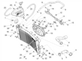 Engine cooling circuit-radiator pipe