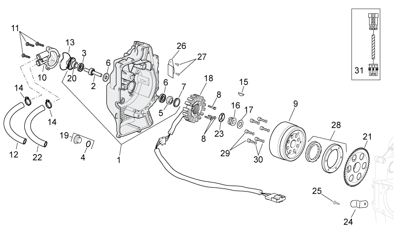 Pump impeller drive key