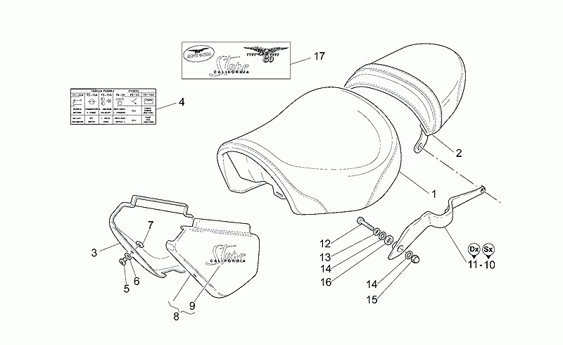 RH rear pillion rider grip