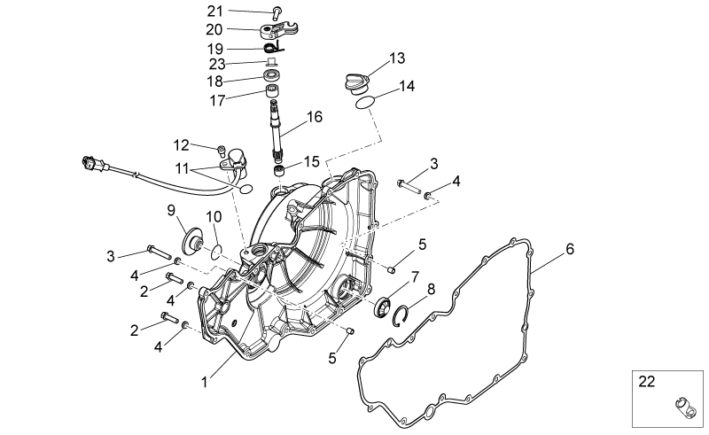 Clutch control pin bushing