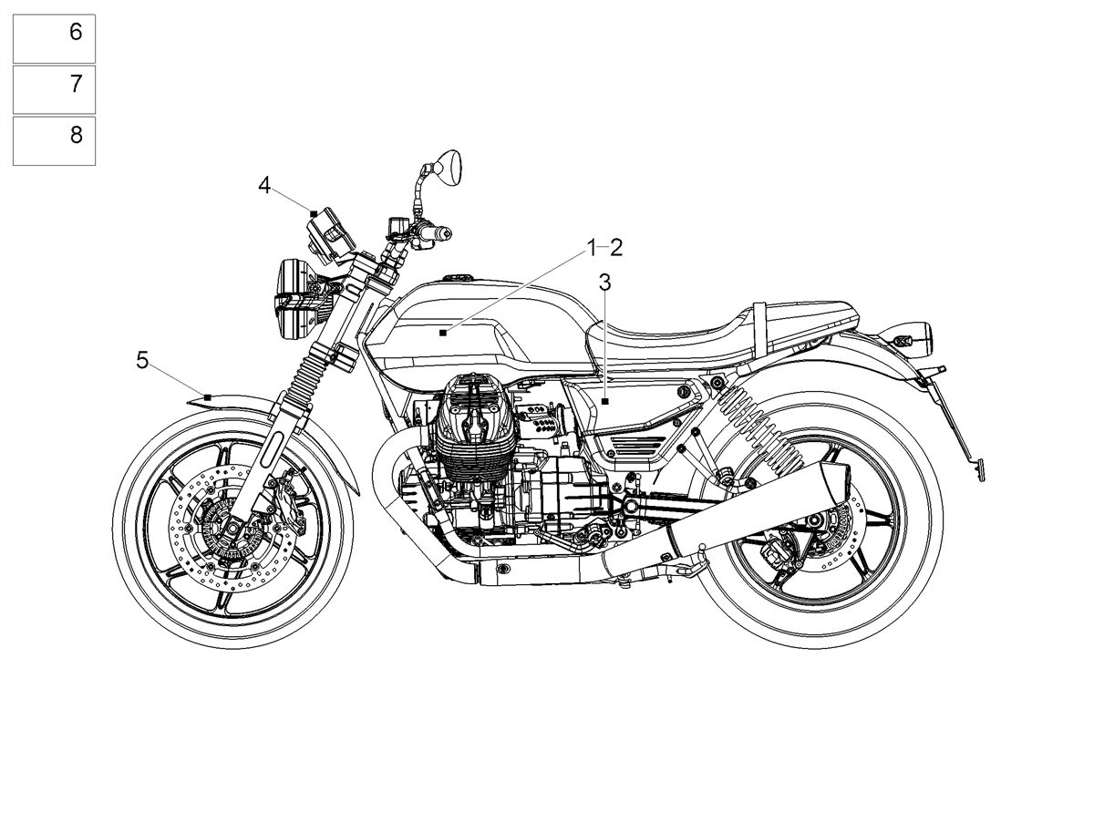Moto Guzzi decal logo