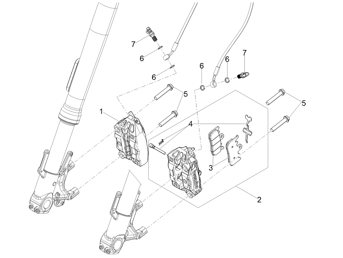 Brake pads couple