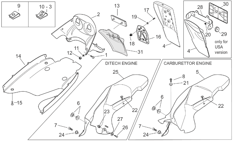 Rear mudguard
