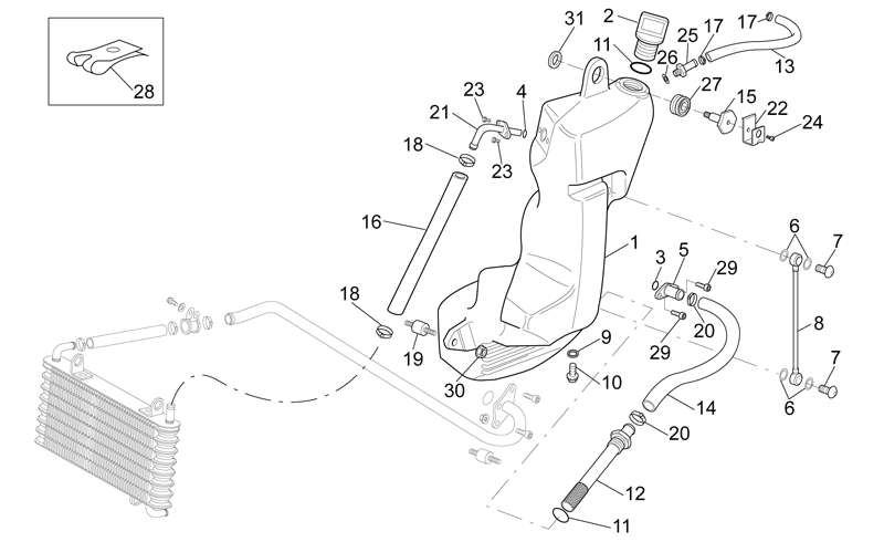 LH fairing fixing plate