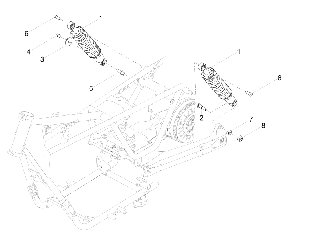 Rear shock absorber