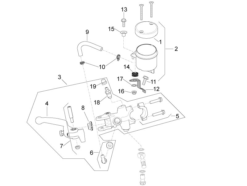 Front master cilinder