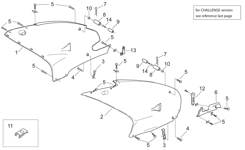 RH side panel, r./g.