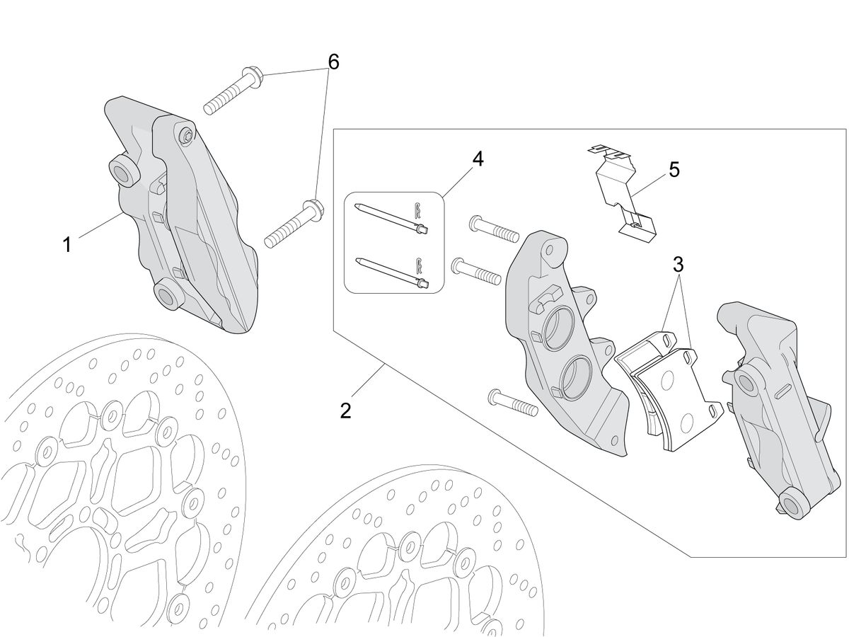 LH BRAKE CALIPER RADIAL LINK