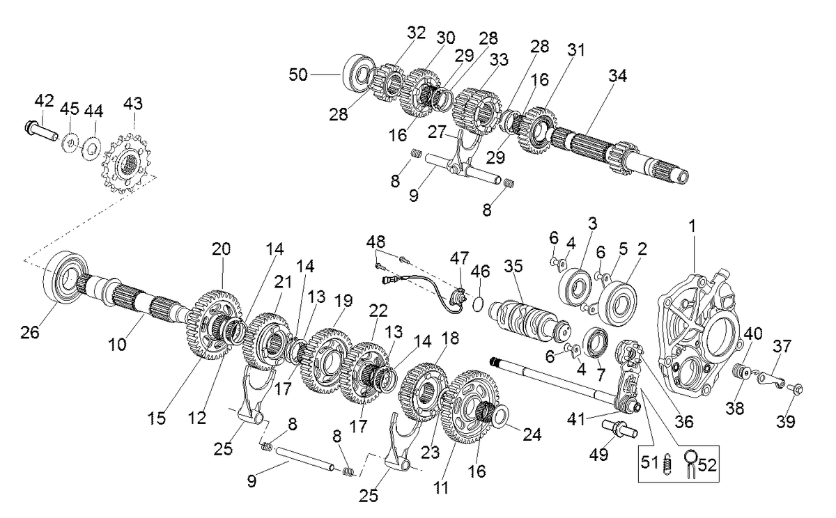 1st wheel gear Z=38