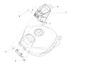 Fuel tank cover, black
