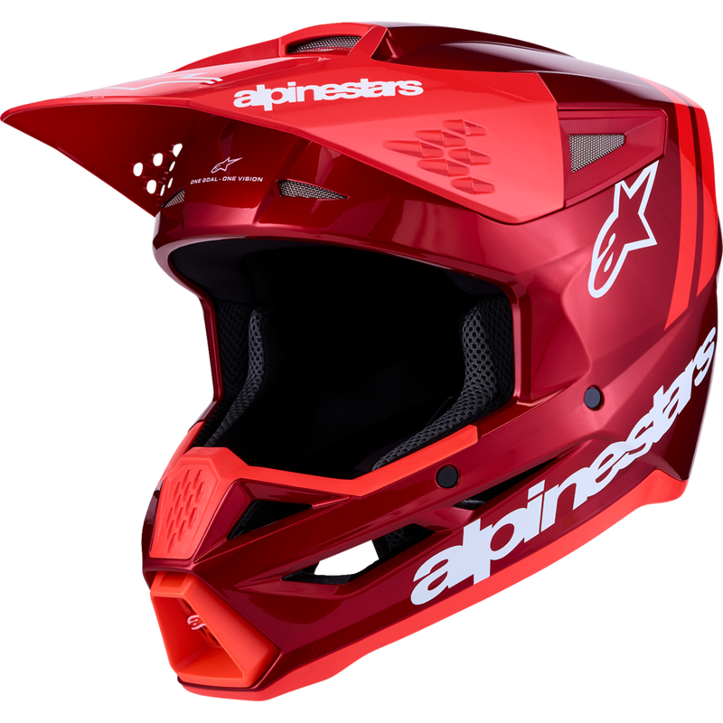 Alpinestars SM3 Helmet - Radium - Red/Red Fluo/White