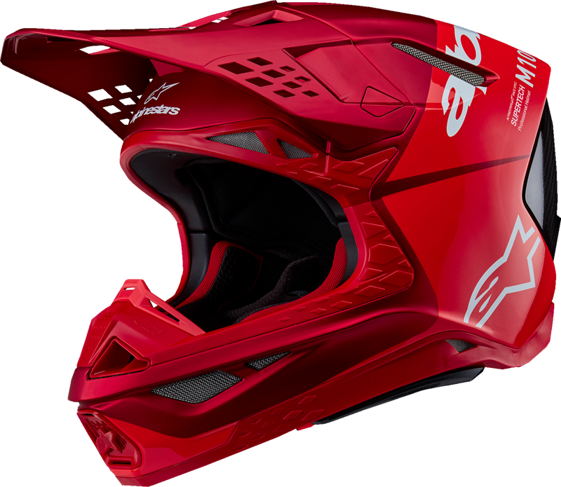 Alpinestars Supertech M10 Helmet - Flood - MIPS® - Red Fluo/Red