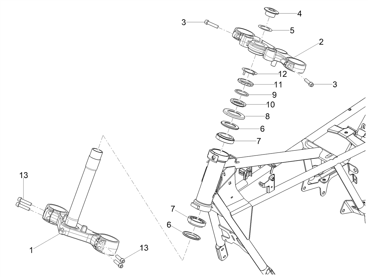Fork upper plate