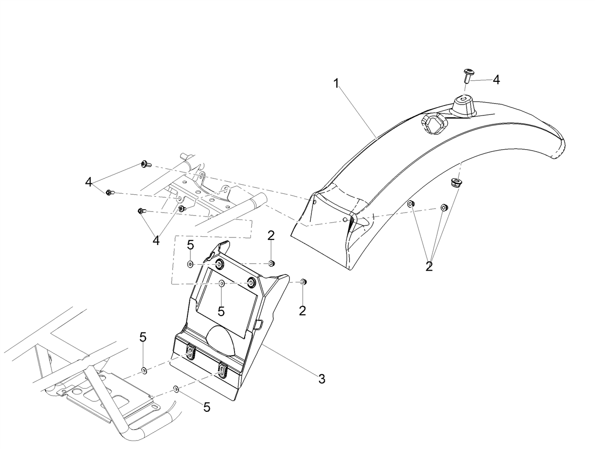 Rear mudguard