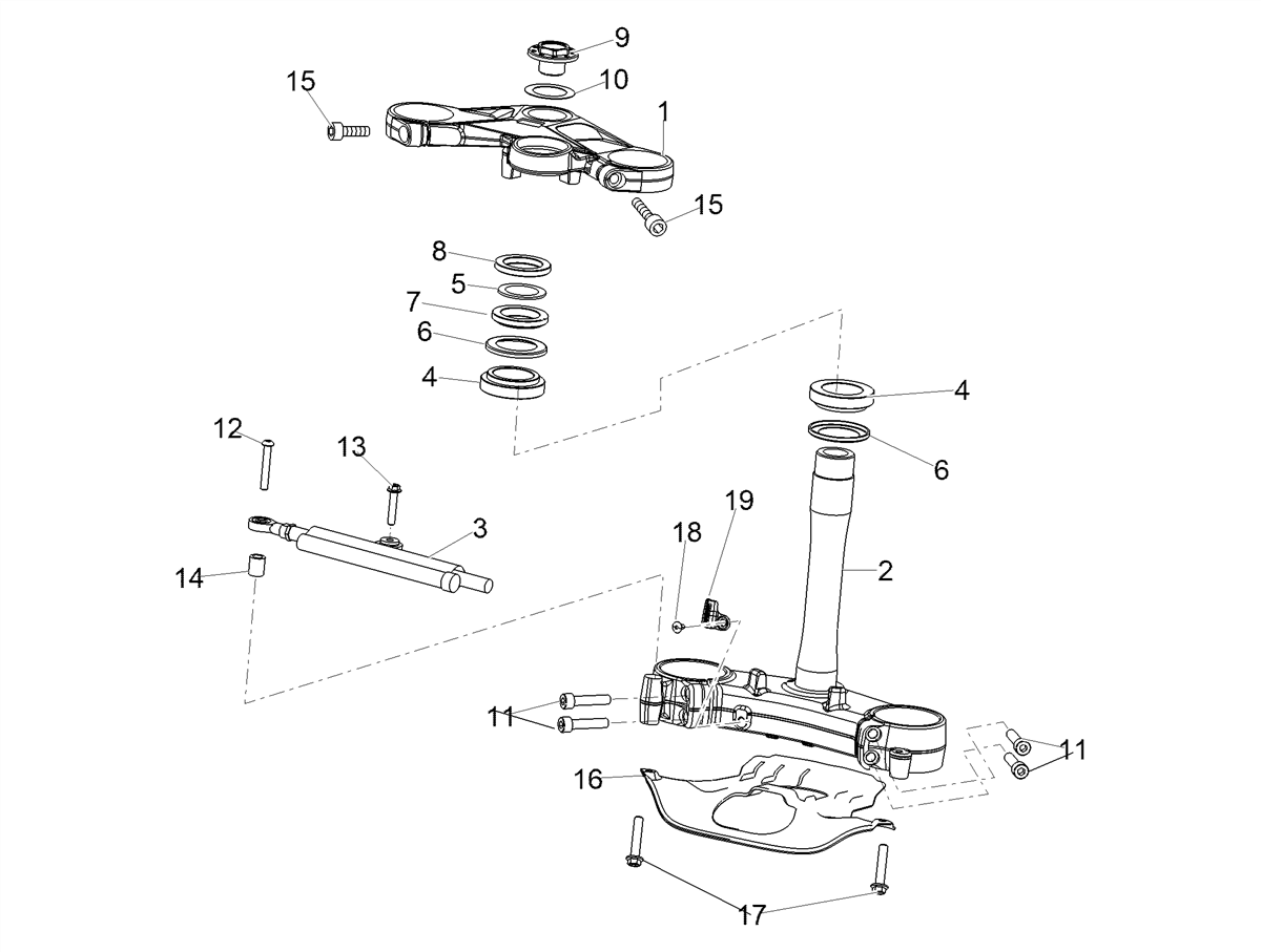 Steering shock absorber