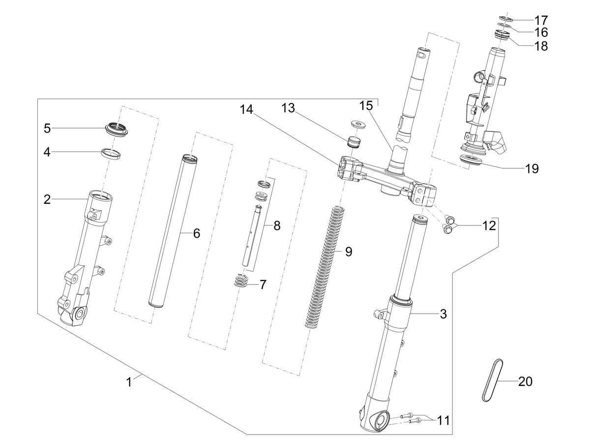 Lower steering bearing