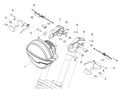 Front right / Rear left turn sig. lamp