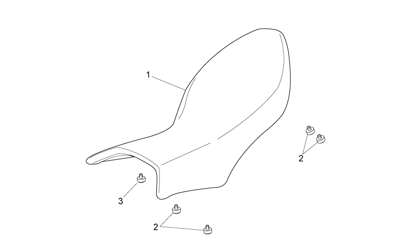 Saddle, black (two p)