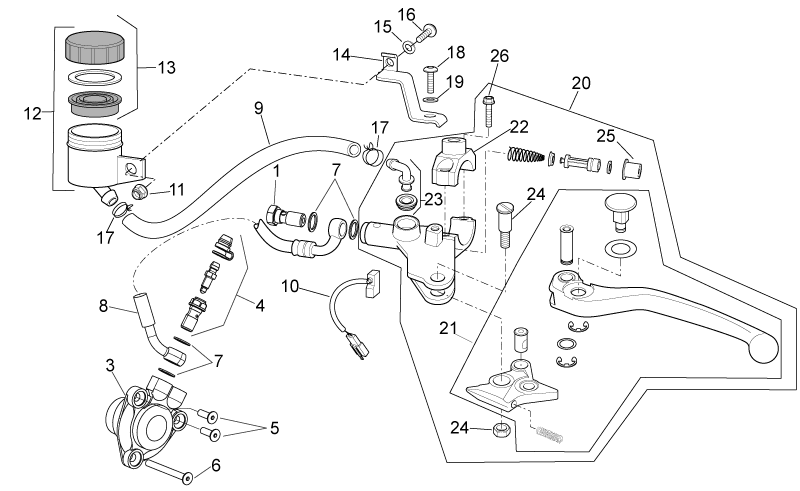 Clutch pipe