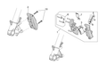 RH Front brake caliper, gold P432