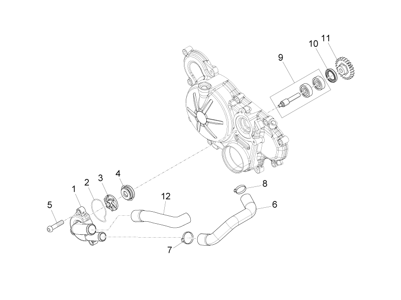 Pump-cylinder hose