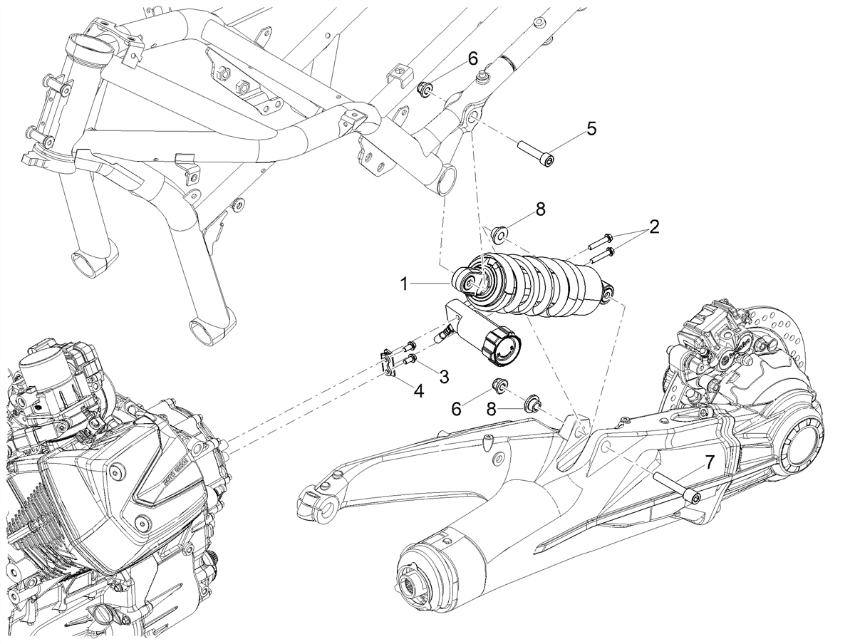Rear shock absorber
