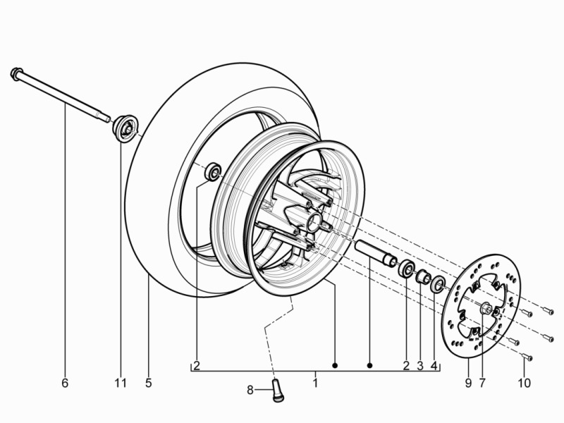 Front brake disk