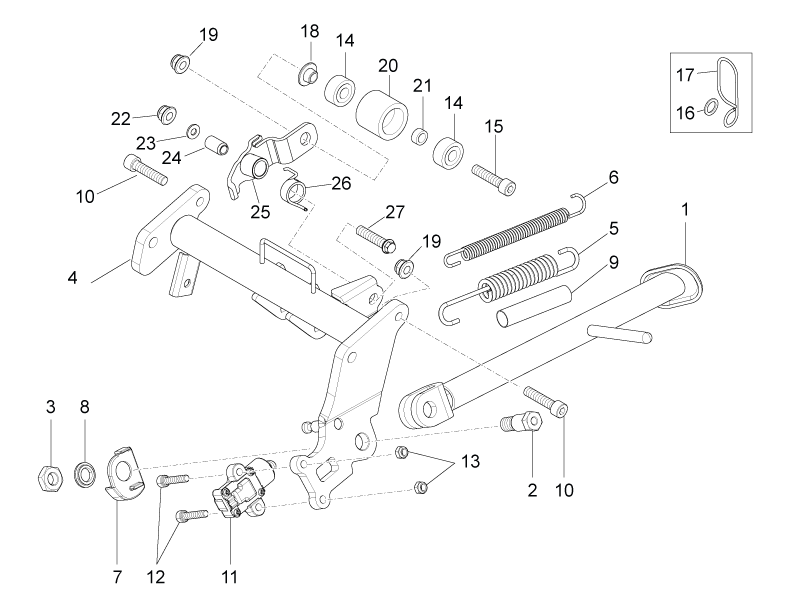 Black chain guide roller