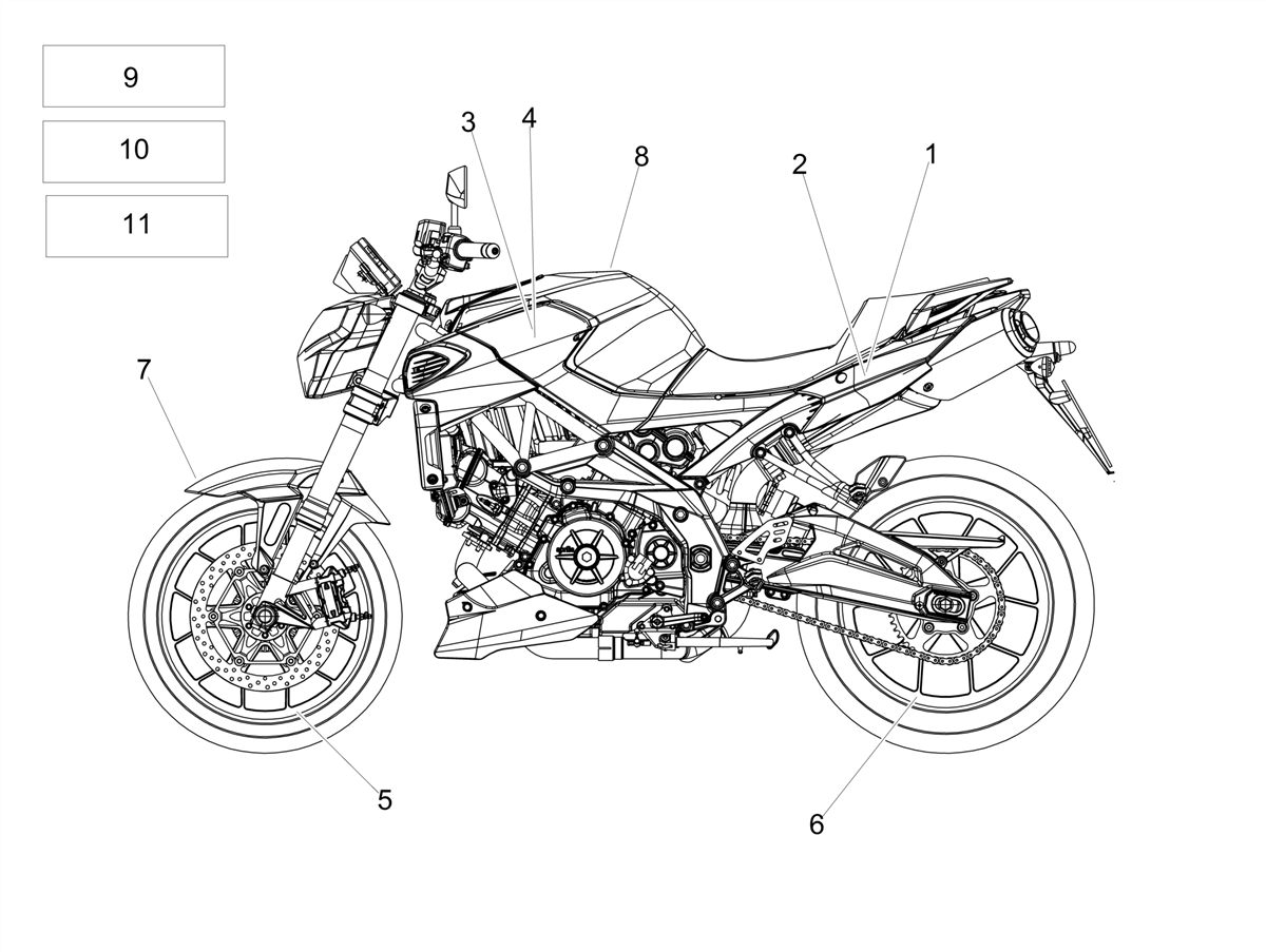 RH duct decal "APRILIA"