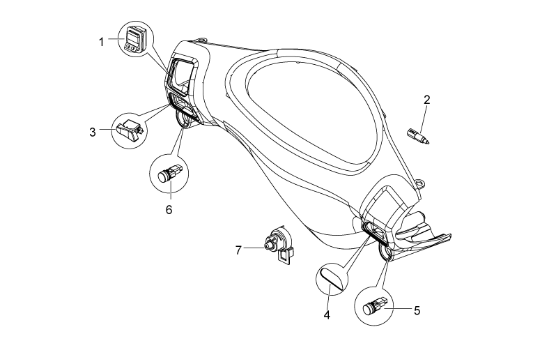 Turn signal lamps switch