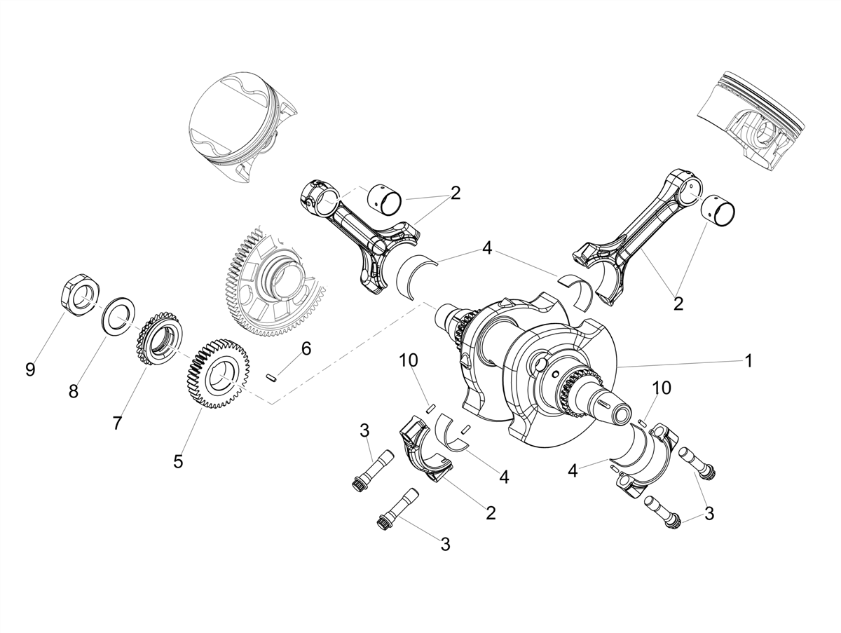 Crankshaft "6"