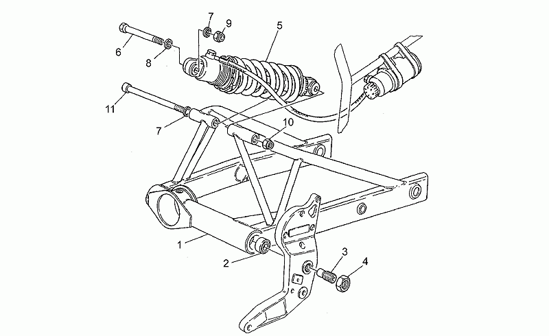 Rear shock absorber