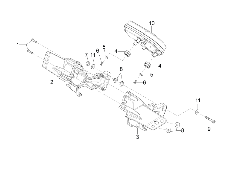 Left instrument panel support