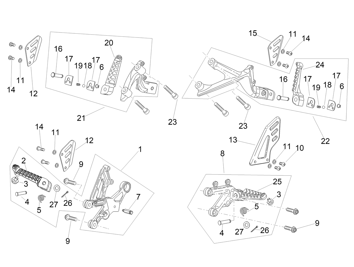 RH Foot rests