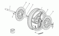 Complete front wheel