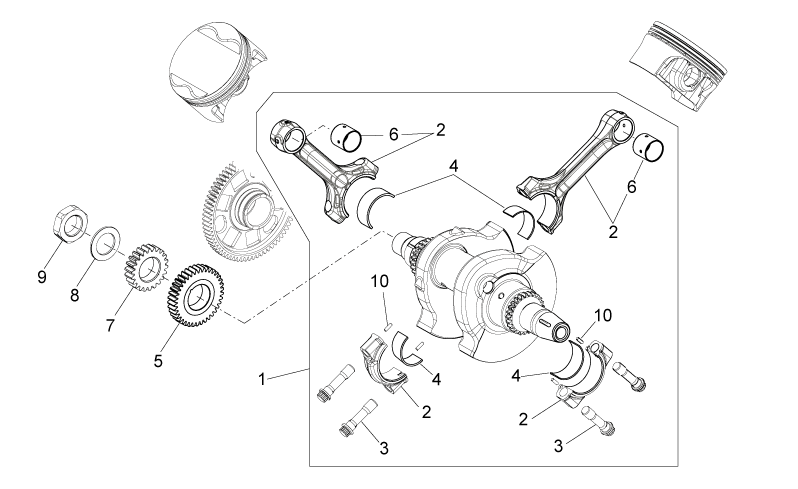 Water pump gear