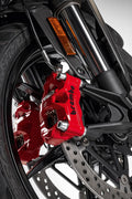 Coloured front brake callipers.