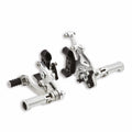Adjustable rider footpegs in aluminium.