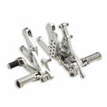 Adjustable rider footpegs in aluminium.