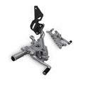 Adjustable rider footpegs in aluminium.