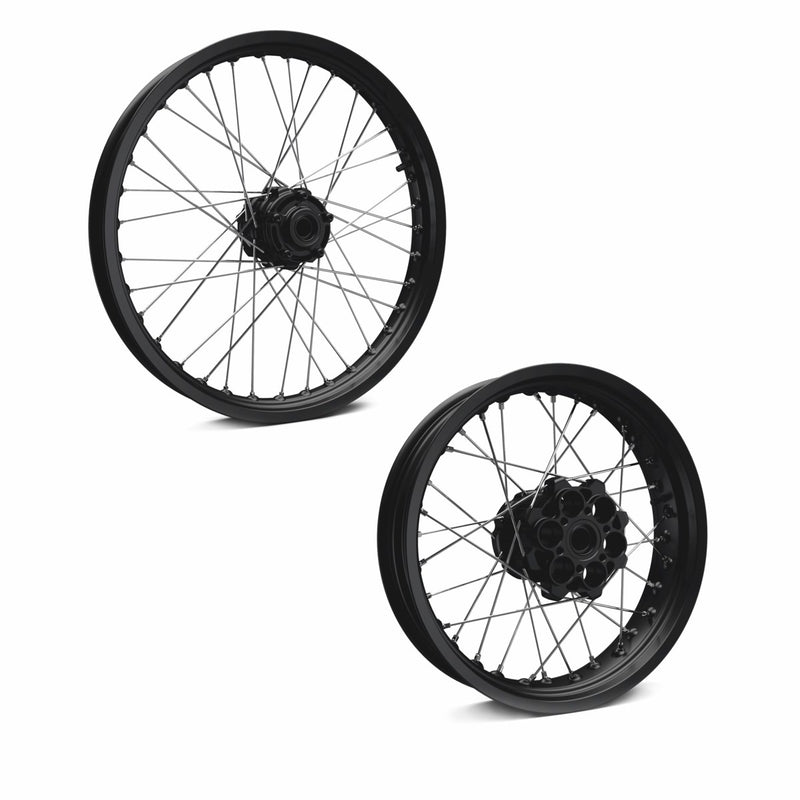 Performance spoked wheel rims.