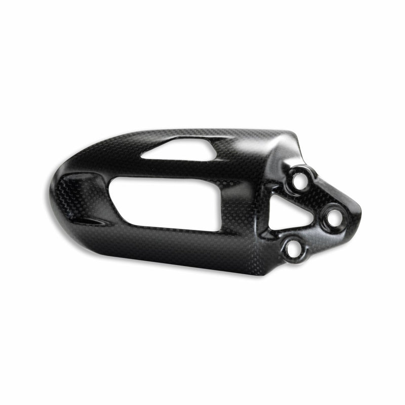 Carbon cover for rear shock absorber. 